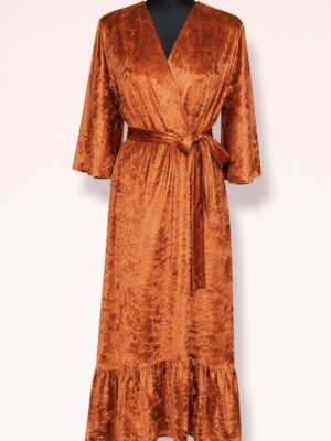 Pruunikas oranz sametist hõlst