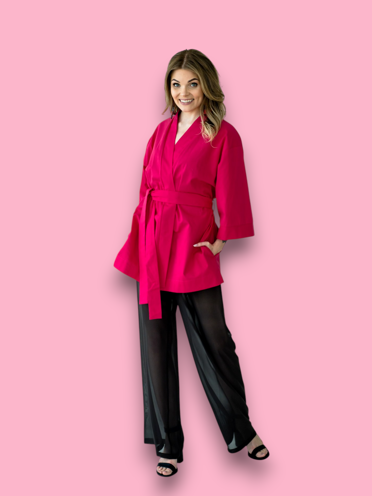 Fuksiaroosa minikimono - Image 4